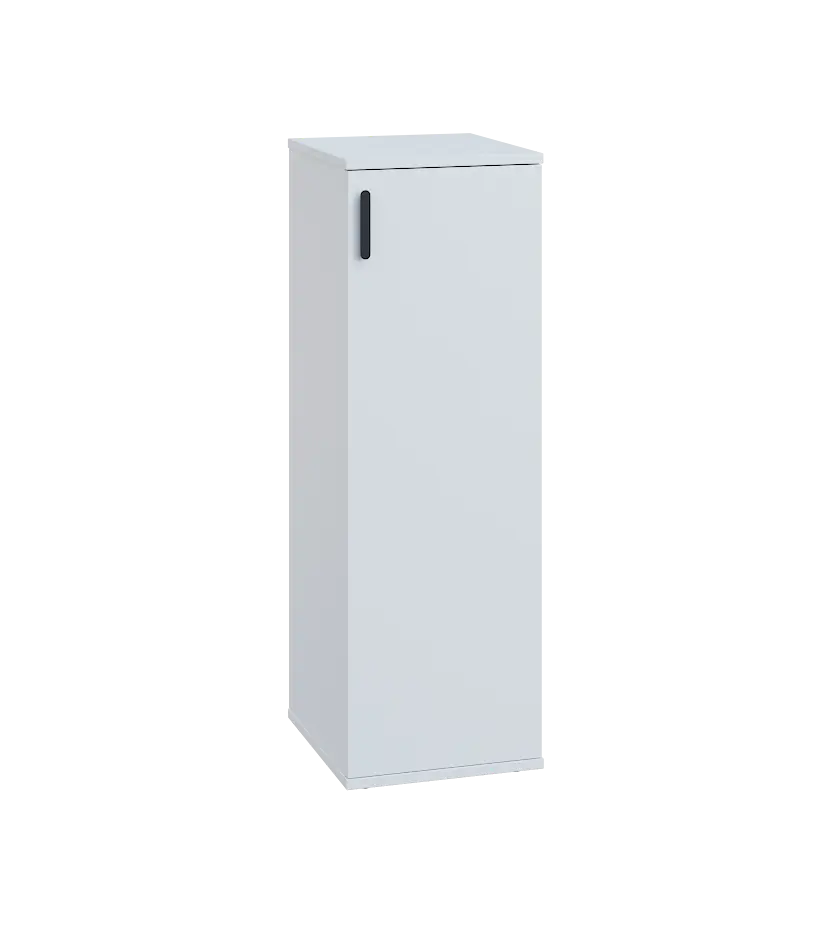 LN 3 - 3D kancelářská skříň, 1-dveřová, pravá, 1107x360x400, bílá